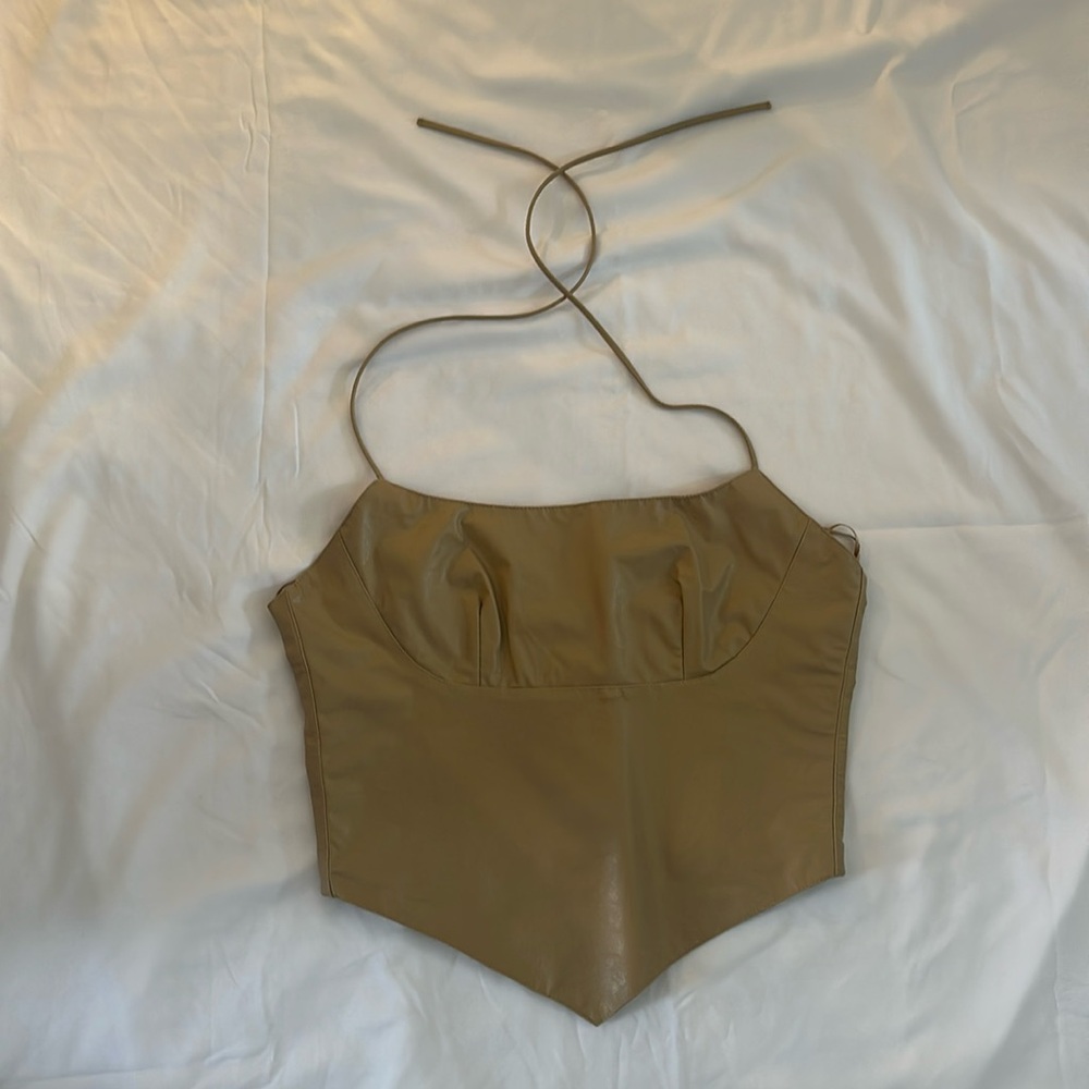 Leather top
